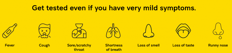 main symptoms of COVID-19